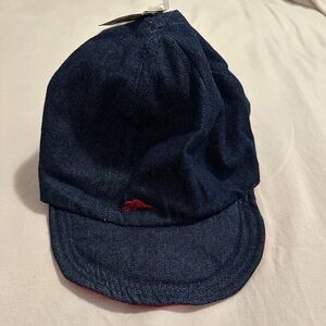 Roots Toddler Reversible Denim Red Baseball Cap Hat Size L/XL